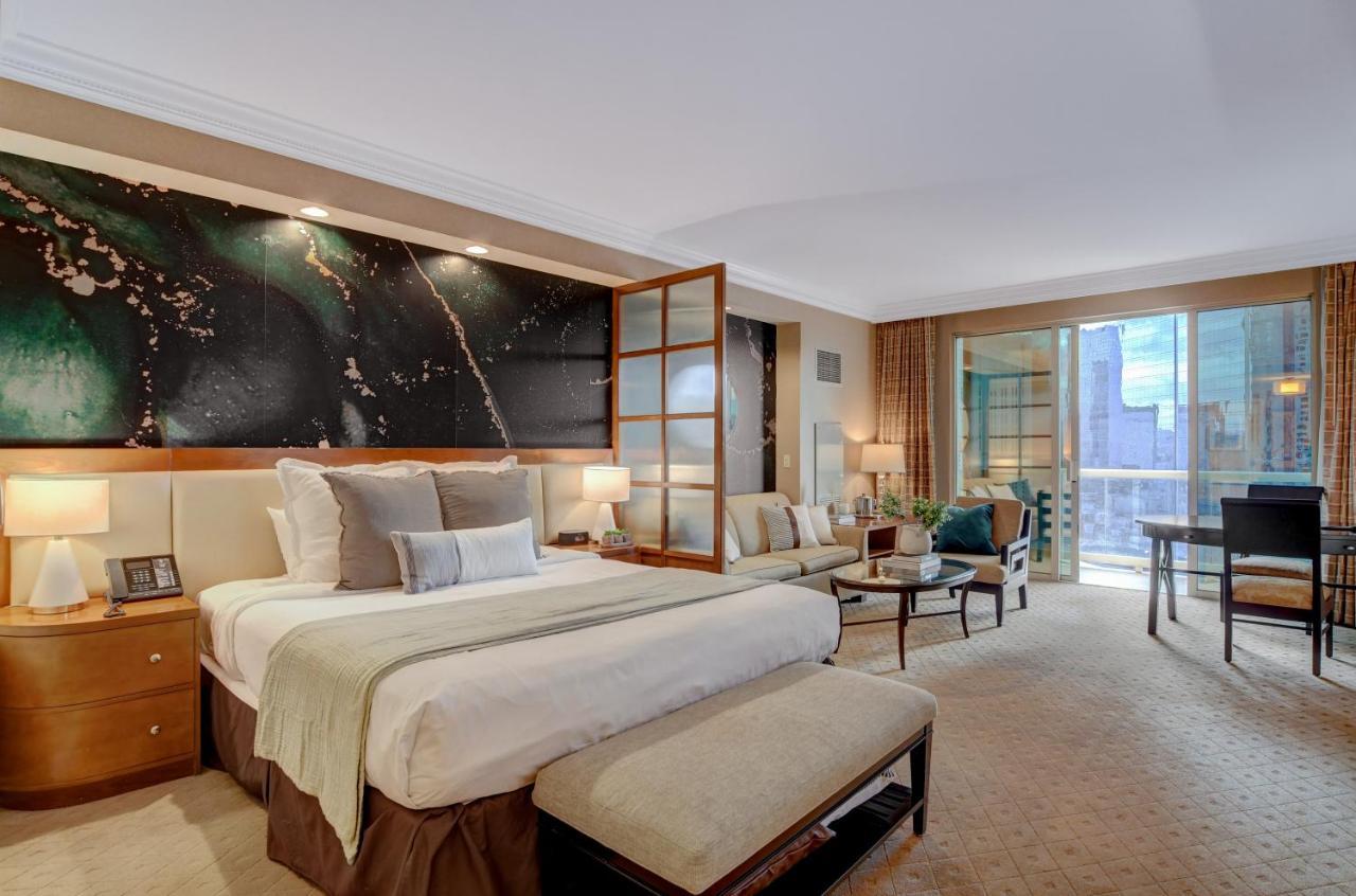 Balcony Full Strip View Suite Mgm Signature Free Valet Las Vegas Bagian luar foto